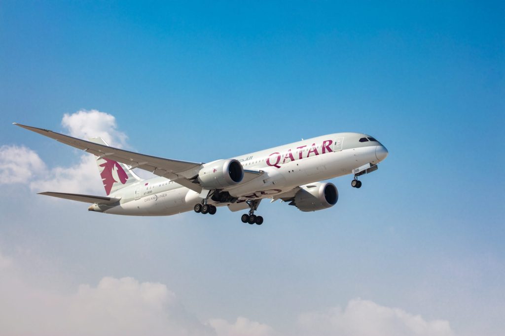 Flugzeug Qatar 